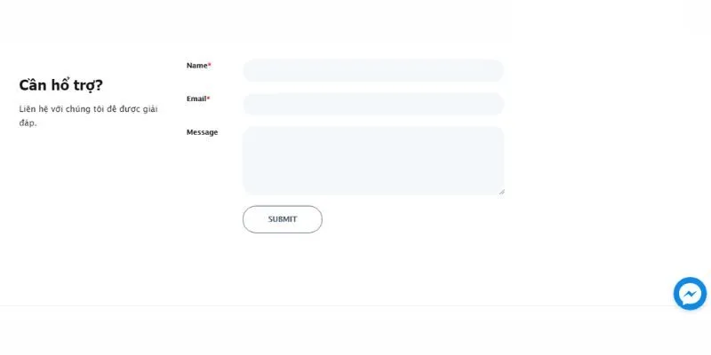 Biểu mẫu liên hệ trên website