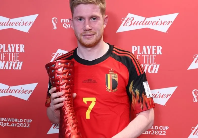 Số liệu thống kê về Kevin De Bruyne tại đội tuyển Bỉ